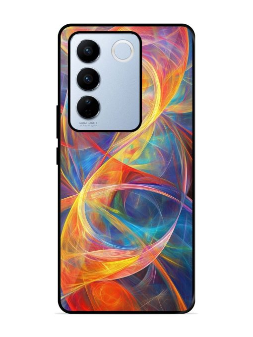 Cosmic Currents Glossy Soft Edge Case for Vivo V27 Pro (5G)