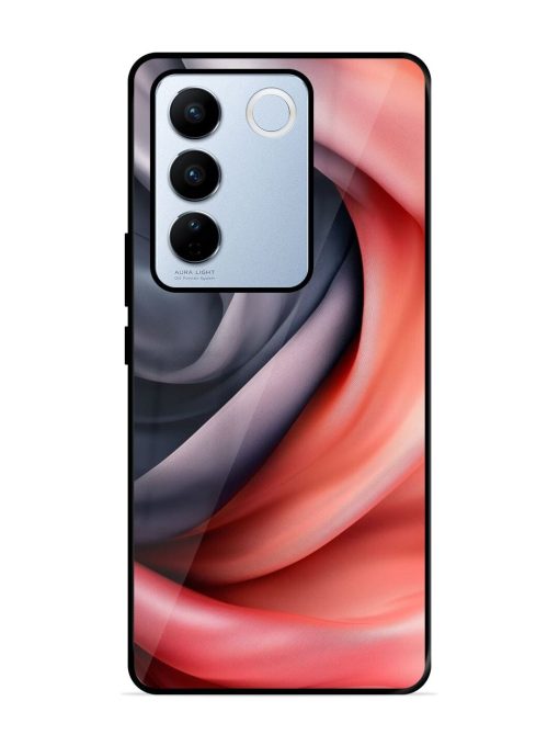 Swirling Silk Glossy Soft Edge Case for Vivo V27 Pro (5G) Chachhi