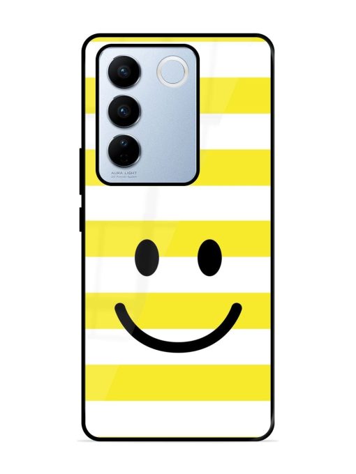 Smiling Stripes Glossy Soft Edge Case for Vivo V27 Pro (5G) Chachhi