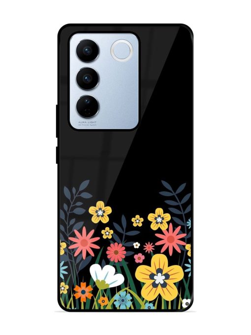 Floral Night Sky Glossy Soft Edge Case for Vivo V27 Pro (5G) Chachhi