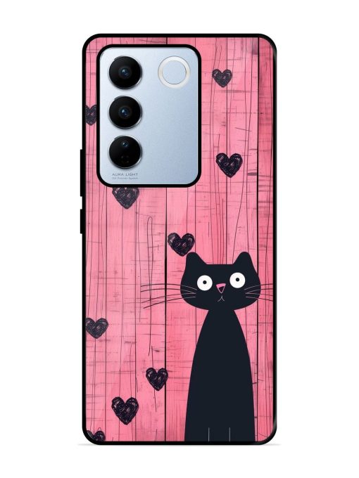 Feline Valentine'S Day Glossy Soft Edge Case for Vivo V27 Pro (5G) Chachhi