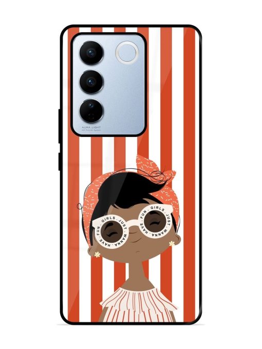 Girls Just Wanna Have Fun Glossy Soft Edge Case for Vivo V27 Pro (5G) Chachhi