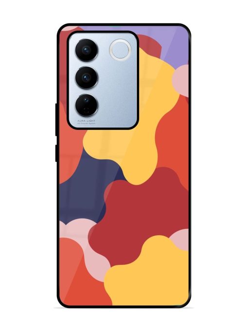 Gooey Color Chaos Glossy Soft Edge Case for Vivo V27 Pro (5G) Chachhi