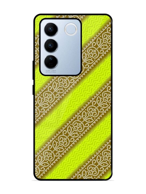 Golden Bandana Bliss Glossy Soft Edge Case for Vivo V27 Pro (5G) Chachhi