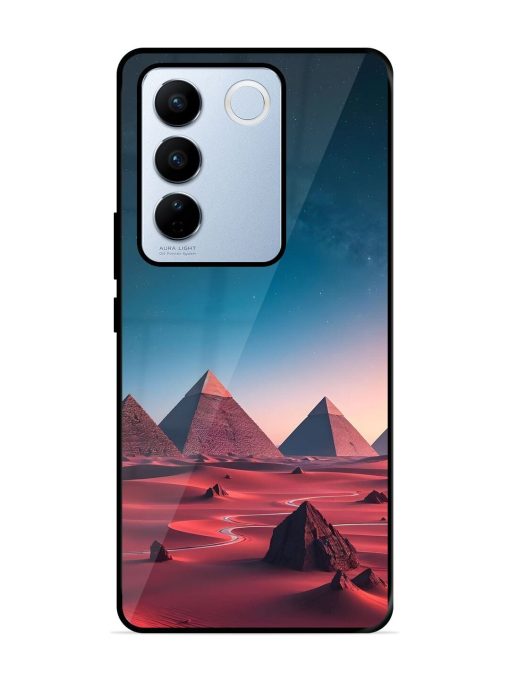 Ancient Wonders Sky Glossy Soft Edge Case for Vivo V27 Pro (5G) Chachhi