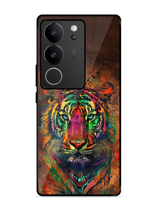 Cosmic Tiger Glossy Soft Edge Case for Vivo V29 (5G) Chachhi