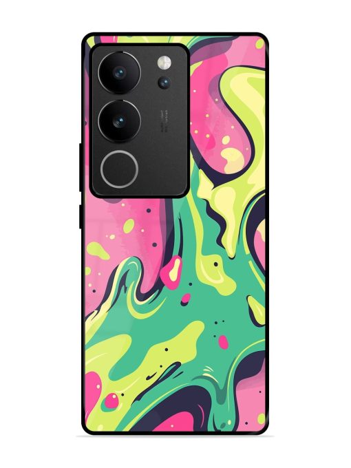 Gooey Grooves Glossy Soft Edge Case for Vivo V29 (5G) Chachhi