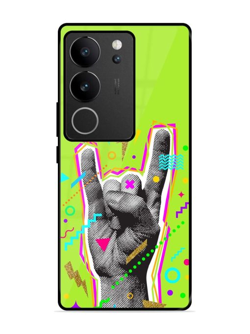 Neon Rock Glossy Soft Edge Case for Vivo V29 (5G) Chachhi