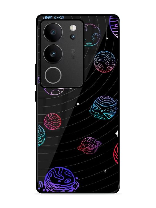 Cosmic Ballet Glossy Soft Edge Case for Vivo V29 (5G) Chachhi