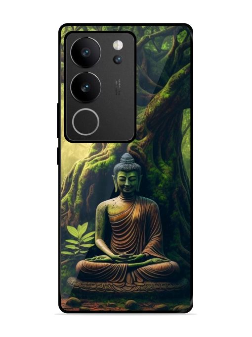 Green Buddha Art Glossy Soft Edge Case for Vivo V29 (5G) Chachhi