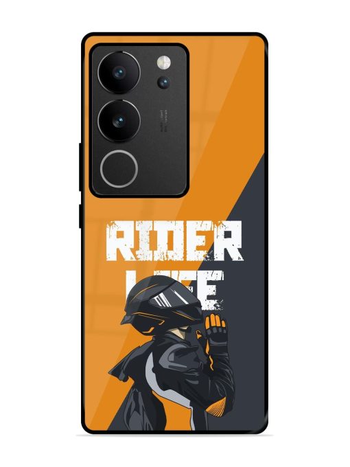 Ride Never Ends Glossy Soft Edge Case for Vivo V29 (5G) Chachhi