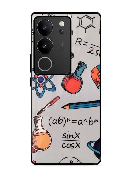 Science Doodle Glossy Soft Edge Case for Vivo V29 (5G) Chachhi