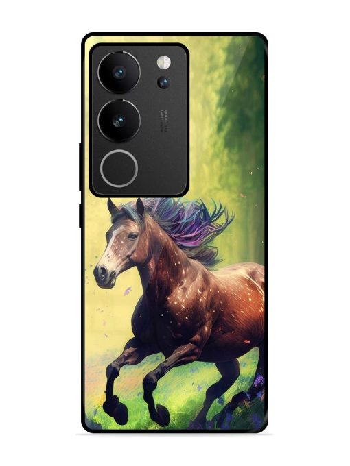 Enchanted Gallop Glossy Soft Edge Case for Vivo V29 (5G)