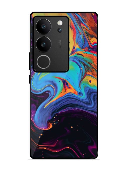 Liquid Dreamscape Glossy Soft Edge Case for Vivo V29 (5G)