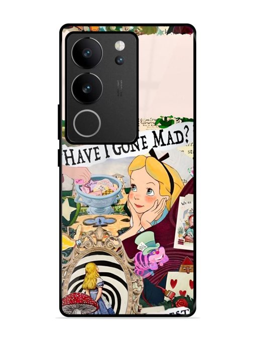 Mad Hatter'S Collage Glossy Soft Edge Case for Vivo V29 (5G) Chachhi