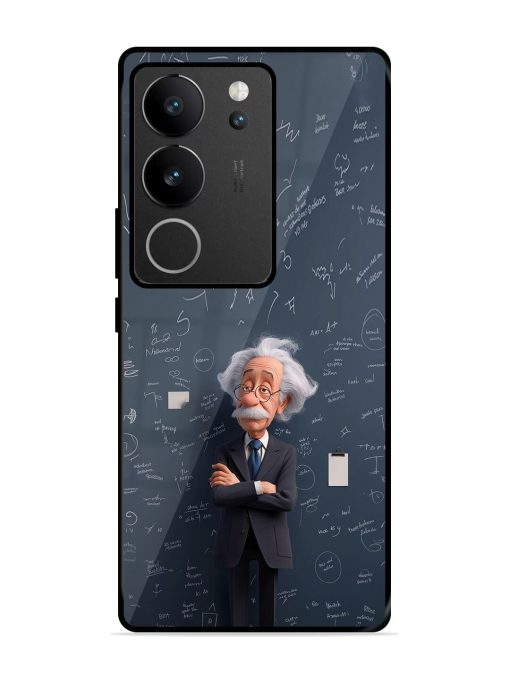 Albert Einstein Glossy Soft Edge Case for Vivo V29 (5G) Chachhi