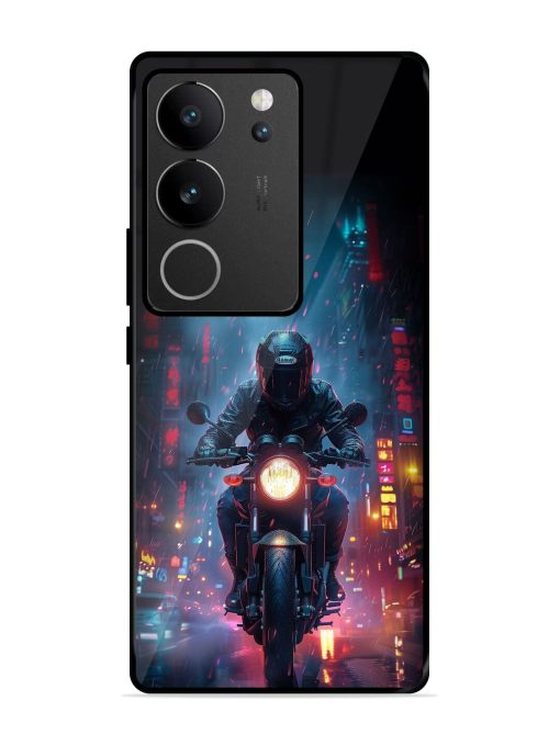 Neon Nights Glossy Soft Edge Case for Vivo V29 (5G) Chachhi