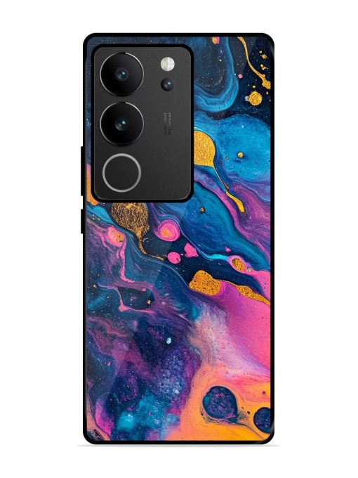 Cosmic Swirl Glossy Soft Edge Case for Vivo V29 (5G) Chachhi