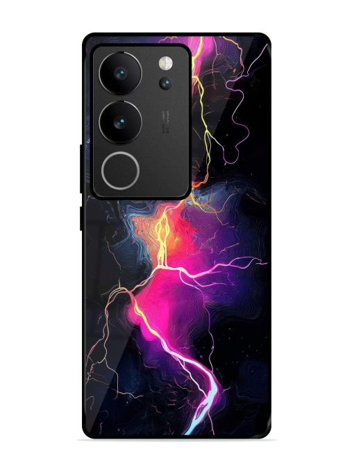 Electric Dreams Glossy Soft Edge Case for Vivo V29 (5G) Chachhi