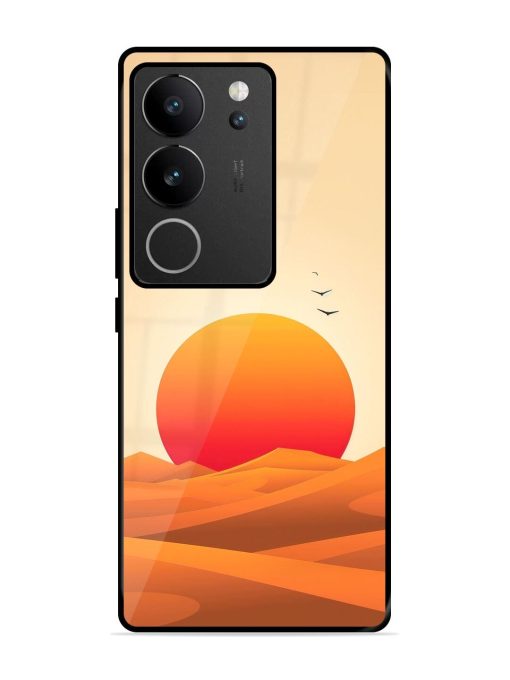 Desert Sunset Glossy Soft Edge Case for Vivo V29 (5G) Chachhi