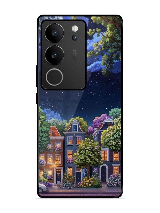 Moonlit Streets Glossy Soft Edge Case for Vivo V29 (5G) Chachhi