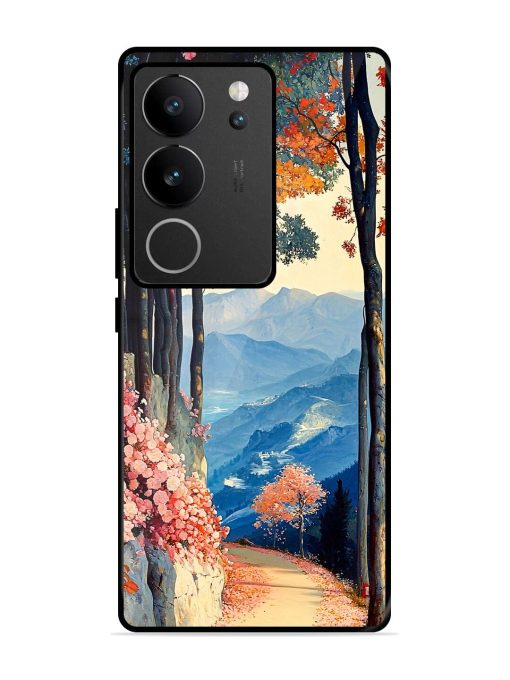 Mountainside Serenity Glossy Soft Edge Case for Vivo V29 (5G) Chachhi