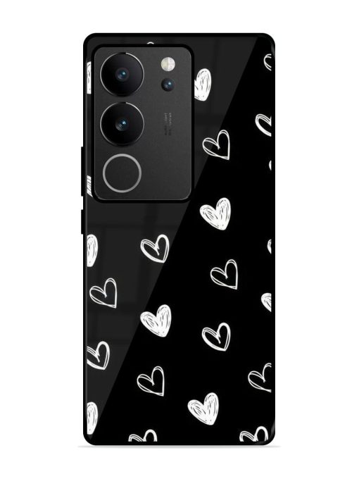 Scattered Hearts Glossy Soft Edge Case for Vivo V29 (5G) Chachhi