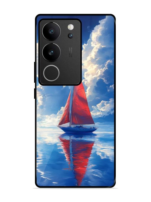 Crimson Sails Glossy Soft Edge Case for Vivo V29 (5G) Chachhi