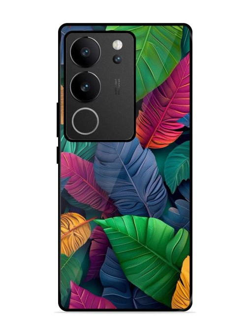 Tropical Tapestry Glossy Soft Edge Case for Vivo V29 (5G) Chachhi