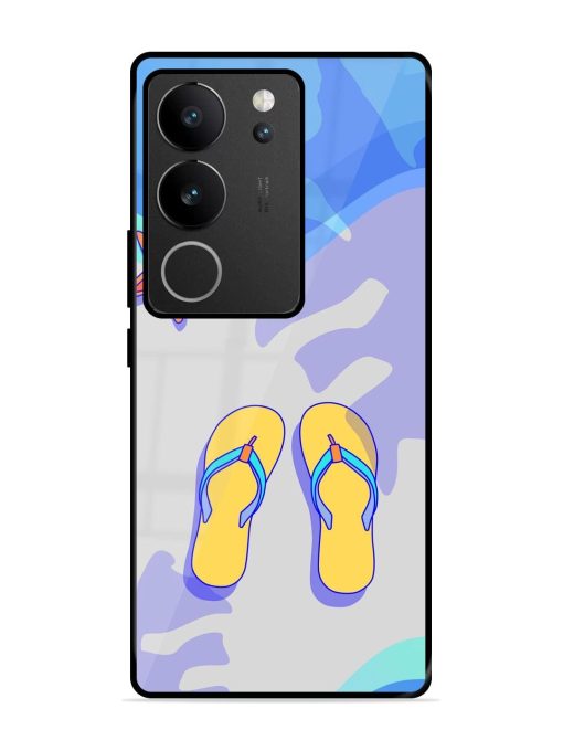 Sandy Toes And Salty Seas Glossy Soft Edge Case for Vivo V29 (5G) Chachhi