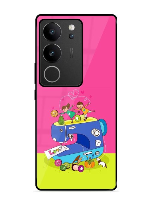 Sew Cute Glossy Soft Edge Case for Vivo V29 (5G) Chachhi