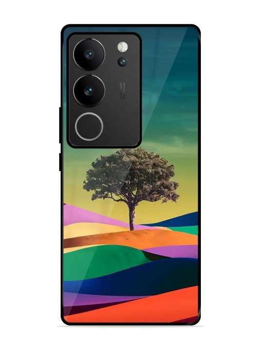 Rainbow'S Lone Sentinel Glossy Soft Edge Case for Vivo V29 (5G) Chachhi