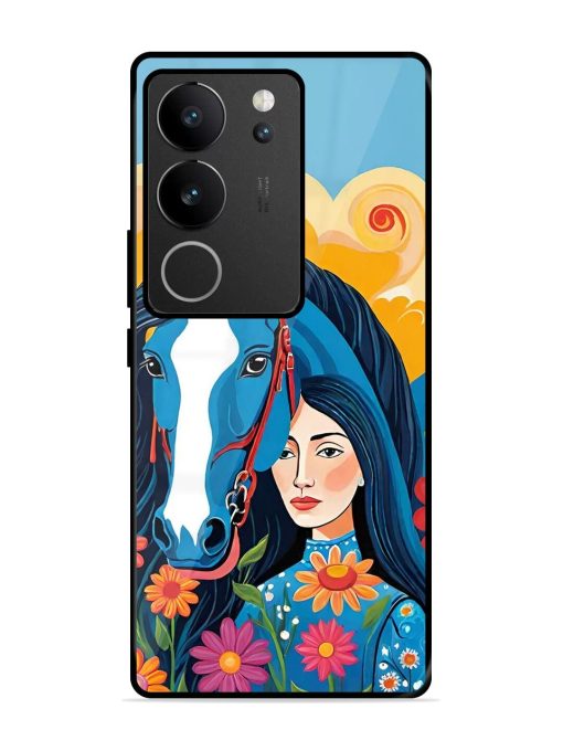 Equine Enchantment Glossy Soft Edge Case for Vivo V29 (5G) Chachhi