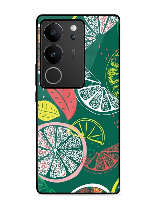 Citrus Symphony Glossy Soft Edge Case for Vivo V29 (5G) Chachhi