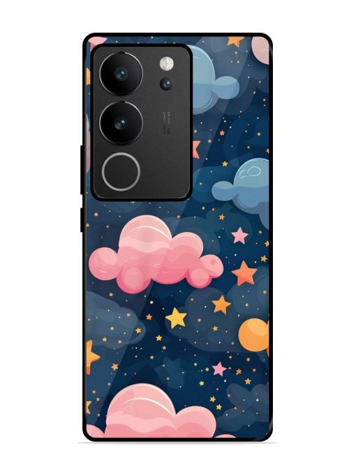 Twinkling Dreams Glossy Soft Edge Case for Vivo V29 (5G) Chachhi