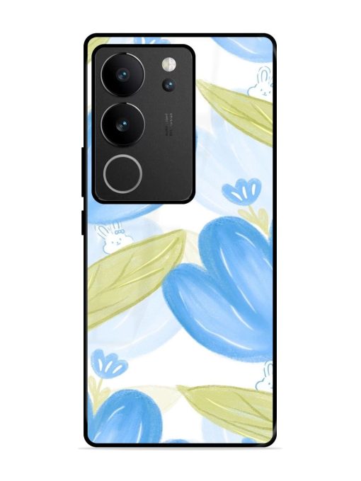 Bunny'S Blue Garden Glossy Soft Edge Case for Vivo V29 (5G) Chachhi