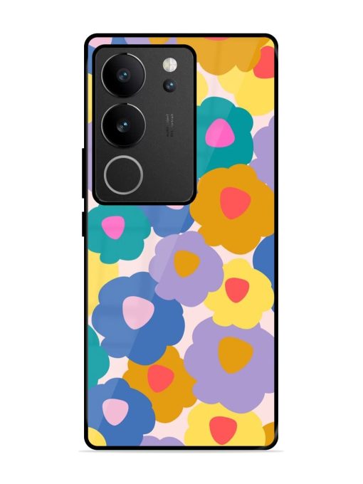 Flower Power Glossy Soft Edge Case for Vivo V29 (5G) Chachhi