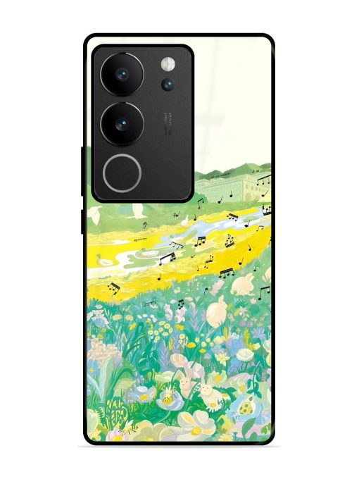 Melody In Bloom Glossy Soft Edge Case for Vivo V29 (5G) Chachhi