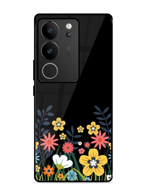 Floral Night Sky Glossy Soft Edge Case for Vivo V29 (5G) Chachhi