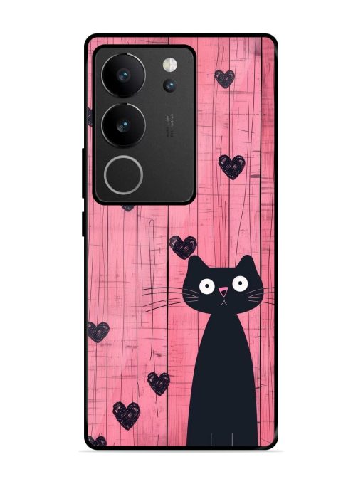 Feline Valentine'S Day Glossy Soft Edge Case for Vivo V29 (5G) Chachhi