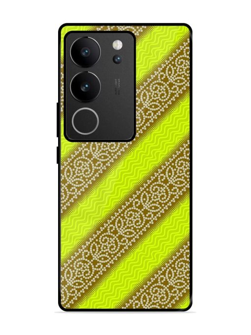 Golden Bandana Bliss Glossy Soft Edge Case for Vivo V29 (5G) Chachhi