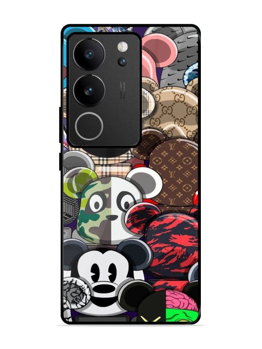 Streetwear Bearbrick Extravaganza Glossy Soft Edge Case for Vivo V29 (5G) Chachhi