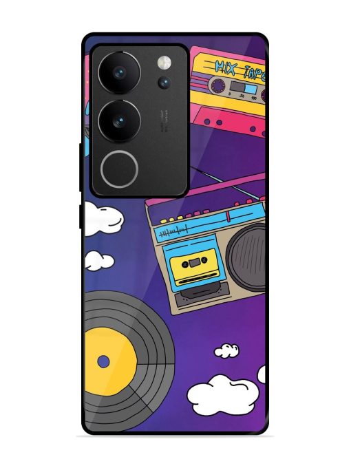 Retro Vibes Glossy Soft Edge Case for Vivo V29 (5G) Chachhi