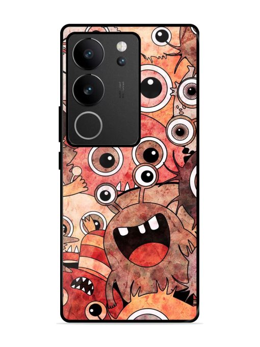 Monster Mash Glossy Soft Edge Case for Vivo V29 (5G) Chachhi