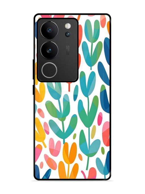 Rainbow Of Blooms Glossy Soft Edge Case for Vivo V29 (5G) Chachhi