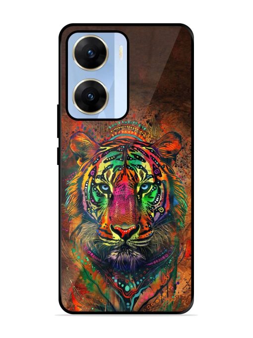 Cosmic Tiger Glossy Soft Edge Case for Vivo V29E (5G) Chachhi