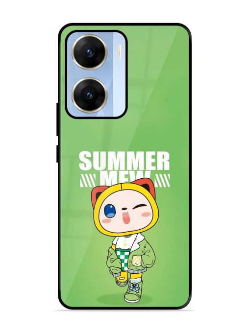 Purrfect Summer Glossy Soft Edge Case for Vivo V29E (5G) Chachhi