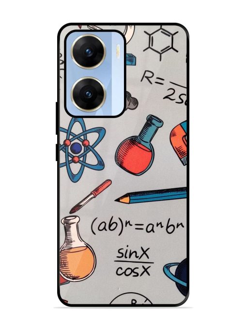 Science Doodle Glossy Soft Edge Case for Vivo V29E (5G) Chachhi