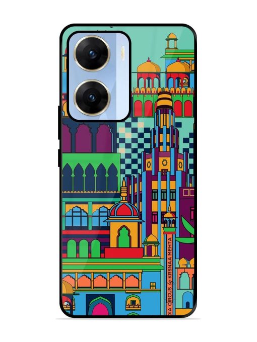 Indian Tapestry Glossy Soft Edge Case for Vivo V29E (5G) Chachhi