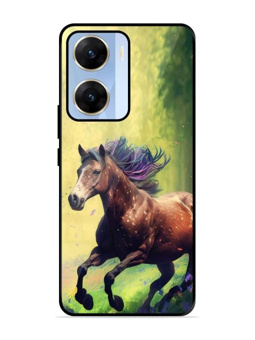 Enchanted Gallop Glossy Soft Edge Case for Vivo V29E (5G) Chachhi